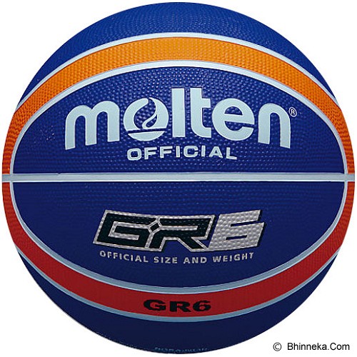 MOLTEN Bola Basket #6 Size 6 BGR6 - Navy/Orange